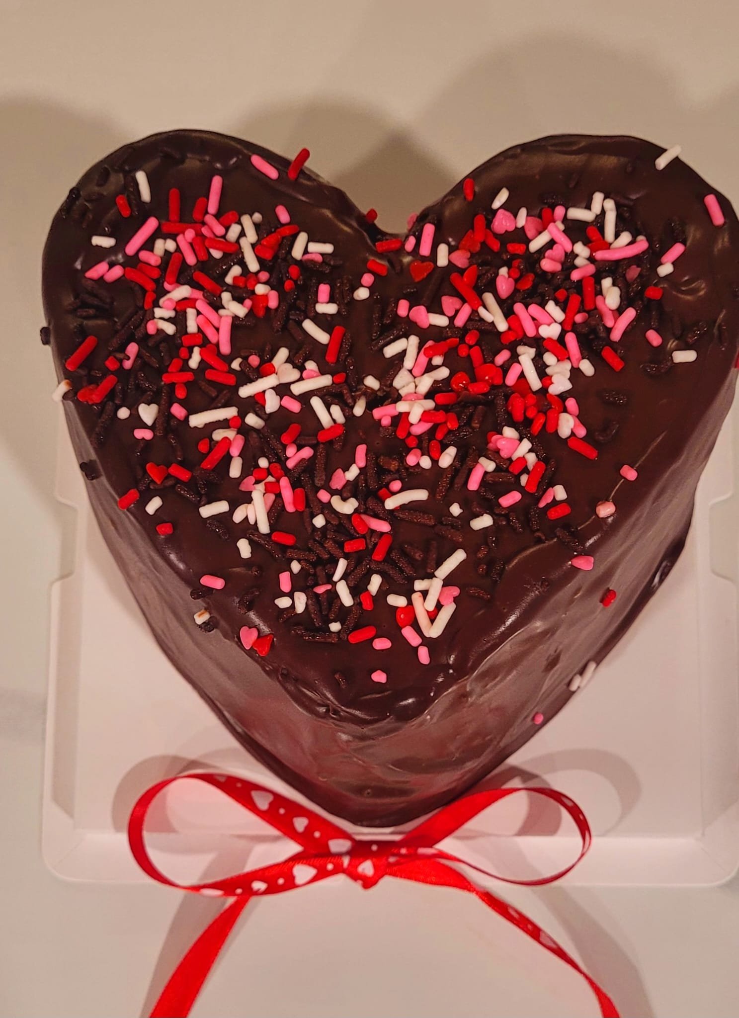 Gansito en forma de corazón